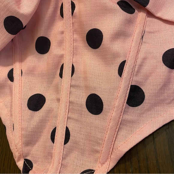 NWOT PLT Pink Polkadot Off Shoulder Corset Top & Mini Skirt Size 6 - Picture 7 of 14
